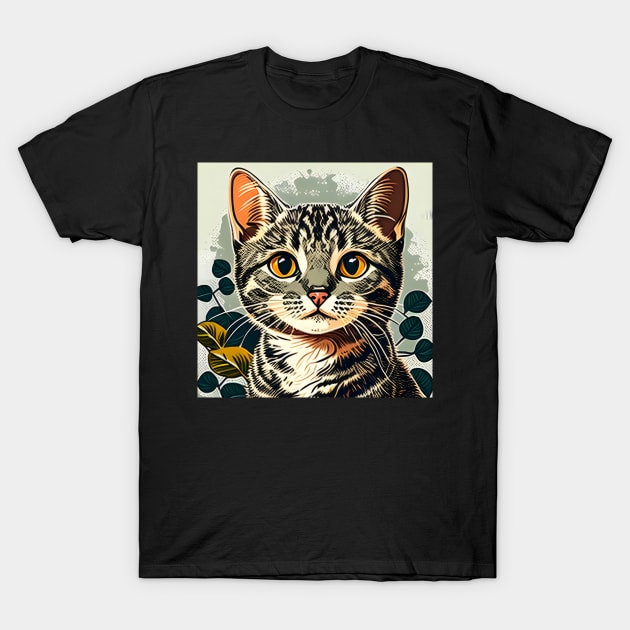 Vintage Cat Cat Retro T-Shirt by Daphne R. Ellington